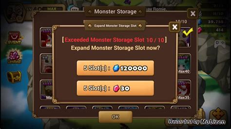 summoners war increase monster storage
